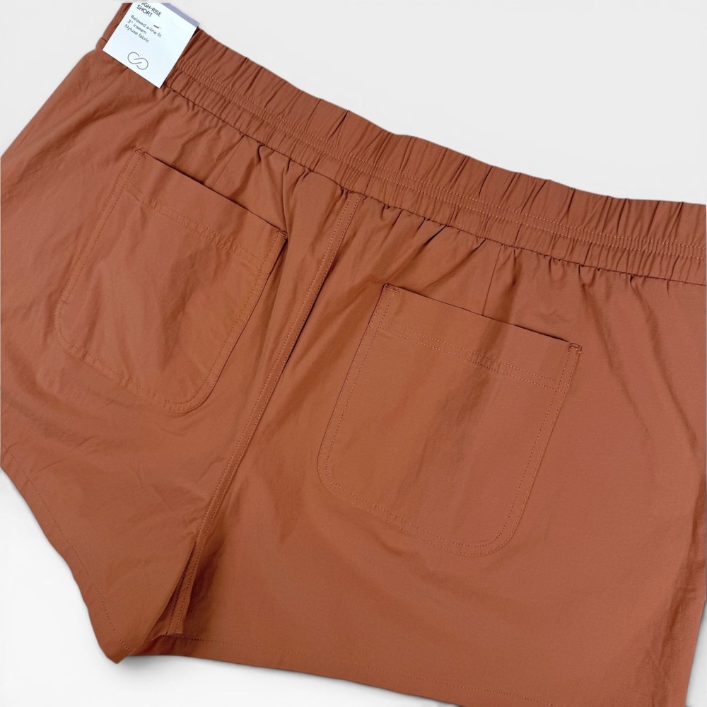 CALIA Nyluxe 3" Shorts Womens XXL Copper Activewear Outdoors Travel A-Line - Picture 5 of 8